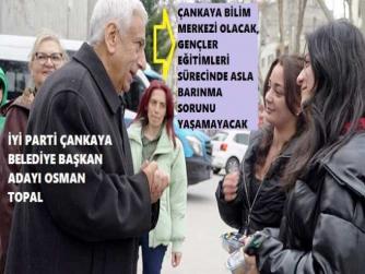 “ÇANAKKALE ZAFERİ; BİRLİĞİMİZİN SEMBOLÜDÜR” diyen İYİ PARTİ ÇANKAYA BELEDİYE BAŞKAN ADAYI OSMAN TOPAL : “EĞİTİM BAKANLIĞI VERMİYOR AMA BİZ İLKÖĞRETİM OKULLARINA HER GÜN ÜCRETSİZ YEMEK VERECEĞİZ”