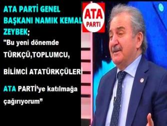 EN DOĞRU SEÇİM ANALİZİ, ATA PARTİ GENEL BAŞKANI NAMIK KEMAL ZEYBEK’ten : “SEÇİMİ; CHP KAZANMADI, TEPKİ OYLARI İLE AKP KAYBETMİŞTİR”