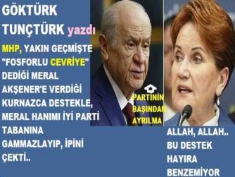 MHP’nin YAKIN GEÇMİŞTE; “FOSFORLU CEVRİYE” dediği AKŞENER, ŞİMDİ NASIL “MERAL HANIM” OLDU? ASLINDA BAHÇELİ; MERAL HANIMI TABANINA ve KAMUOYUNA GAMMAZLAYIP, İPİNİ ÇEKTİ.. Ve SİYASETTE AÇILAN YENİ YELKENLER..