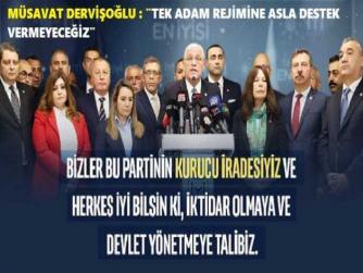 İYİ PARTİ KURULTAYINDA; İBRE; MÜSAVAT DERVİŞOĞLU’nu GÖSTERİYOR