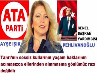 ATA PARTİ’den, SOKAK HAYVANLARINI “UYUTARAK” ÖLDÜRMEYİ PLANLAYAN AKP İKTİDARINA : “HANİ SİZLER MÜSLÜMANDINIZ? TANRI; HAYVANLARA İŞKENCE ETMEYİ ŞİDDETLE YASAKLAMIŞTIR. SİZLER; TANRI’dan YÜCE MİSİNİZ?”