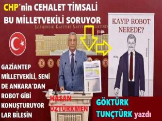 ANKARAPARK’ta; “KONUŞAN ROBOTU” ARAYAN, ROBOT KAFALILAR..! YAHU, CHP GAZİANTEP MİLLETVEKİLİ, SENİ DE ROBOT GİBİ KONUŞTURUYORLAR BİLESİN.