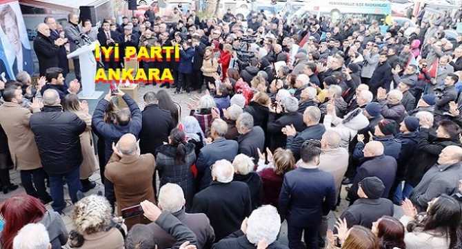 İYİ PARTİ ANKARA BÜYÜKŞEHİR BELEDİYE BAŞKAN ADAYI CENGİZ TOPEL YILDIRIM’ın, İL BAŞKANLIĞI ZİYARETİ MİTİNG GİBİ İDİ. YILDIRIM : “ANKARA 5 YILDIR MASALLARLA ALDATILDI”