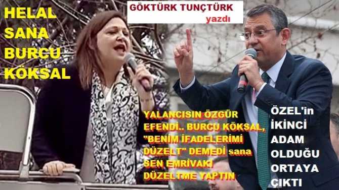 CHP’de; BURCU KÖKSAL VAKASI, EDİ ile BÜDÜ’nün, ÇİRKİN YÜZLERİNİ ORTAYA ÇIKARDI.. Ve EKO İMAMOĞLU, HADDİNİ ve YETKİNİ BİL.. SEN KİMSİN BELEDİYE BAŞKAN ADAYINI CHP’den KOVUYOR SUN?”