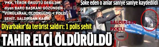 'PKK, TERÖR ÖRGÜTÜ DEĞİLDİR' diyen BARO BAŞKANI GÖZÜNDEN VURULARAK, ÖLDÜRÜLDÜ. 1 POLİS ŞEHİT