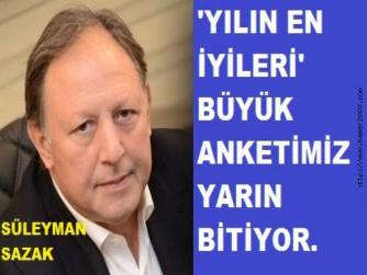 'YILIN EN İYİLERİ' KONULU BÜYÜK ANKETİMİZ OYLAMASI YARIN BİTİYOR. İŞTE, 9. GÜNDEKİ OY GRAFİĞİ