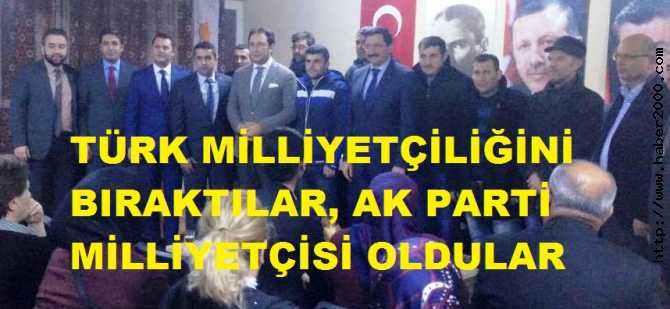 BAHÇELİ'ye KIZIP MHP'den İSTİFA EDİP AKP'ye GEÇEN DANGALAKLAR TÜRK MİLLİYETÇİLİĞİNİ BIRAKTILAR VE DİYORLAR Kİ : 'GERÇEK MİLLİYETÇİLİK, AK PARTİ MİLLİYETÇİLİĞİDİR'