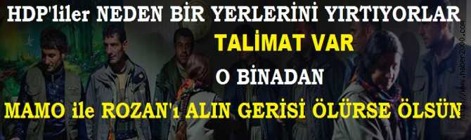 HDP'liler, NEDEN BİRYERELRİNİ YIRTIYORLAR BİLİYOR MUSUNUZ? KANDİL'den TALİMAT VAR; 