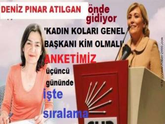 ‘CHP KADIN KOLLARI GENEL BAŞKANI KİM OLMALI’ ANKETİMİZ ÜÇÜNCÜ GÜNÜNDE. İŞTE ÖNE ÇIKAN İSİMLER