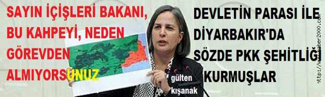 SAYIN İÇİŞLERİ BAKANI; HADDİNİ AŞAN BU KAHPEYİ NEDEN GÖREVDEN ALMIYORSUNUZ? DİYARBAKIR BÜYÜKŞEHİR BELEDİYESİ, DEVLETİN PARASI İLE SÖZDE PKK ŞEHİTLİĞİ YAPMIŞ. HEM DE HALK MEZARLIĞI ARSASINDA