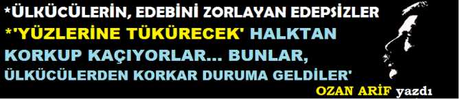 'EDEPSİZLİKLER YAPARAK, ÜLKÜCÜLERİN EDEBİNİ ZORLUYORLAR'