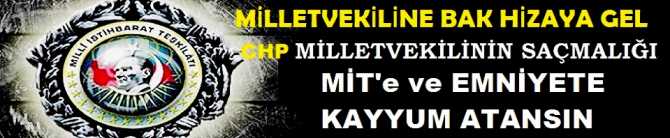 MİLLETVEKİLİNE BAK, HİZAYA GEL .. CHP MİLLETVEKİLİNDEN SAÇMA ÖNERİ.. DİYOR Kİ; 