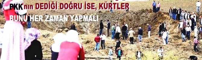 PKK'nın DEDİĞİ DOĞRU İSE, KÜRTLER BU MİLLİ GÖREVİ HER ZAMAN YAPMALI