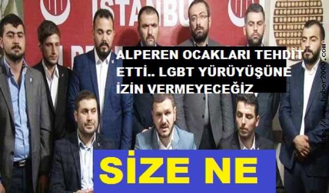 ALPEREN OCAKLARI, SİZE NE? SİZ KİM OLUYORSUNUZ? YOKSA SİZ, BİRİLERİNİN SOKAK TETİKÇİLERİMİ SİNİZ? LGBT YÜRÜYÜŞÜ İZNİ SİZDEN Mİ ALINACAK