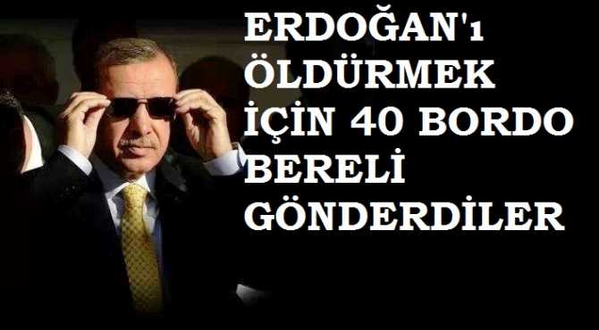 ERDOĞAN'I ÖLDÜRTMEK İÇİN 3 HELİKOPTER İLE 40 BORDO BERELİ GÖNDERDİLER