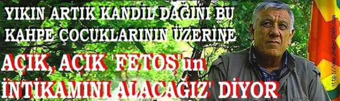 YIKIN ARTIK KANDİL DAĞINI BU KAHPE ÇOCUKLARININ ÜZERİNE.. PKK, FETOŞ'un İNTİKAMI ADINA TEHDİT ETTİ 