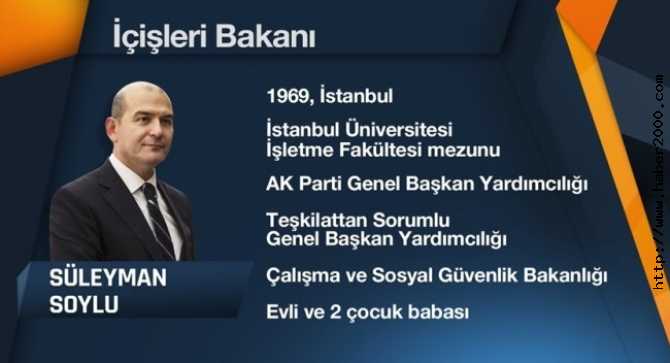 İÇİŞLERİ BAKANI EFKAN ALA İSTİFA ETTİ, YERİNE SÜLEYMAN SOYLU ATANDI