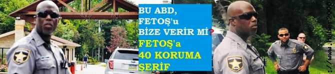 BU ABD, FETOŞ'u BİZE VERİR Mİ? BAŞKAN ADAYLARI CLİNTON'a 22, TRUMP'a 19 KORUMA VERİRKEN, FETOŞ'u 40 ŞERİF KORUMA İLE KORUYOR 