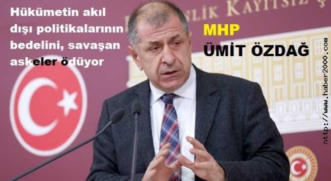 MHP'Lİ ÖZDAĞ'DAN, BAŞBAKANA İLGİNÇ UYARI  : 'SAĞLIK BAKANININ SUÇ ORTAĞI OLMAYIN, SİZİ YANILTIYOR'