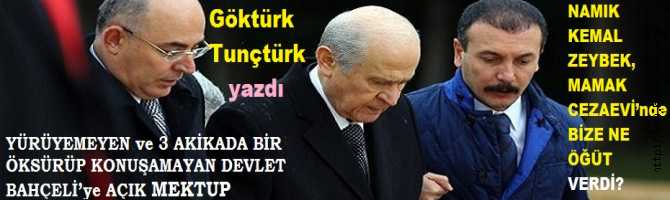 YÜRÜYEMEYEN ve 3 AKİKADA BİR ÖKSÜRÜP KONUŞAMAYAN DEVLET BAHÇELİ’ye AÇIK MEKTUP ve ZEYBEK, MAMAK CEZAEVİ’nde BİZE NE ÖĞÜT VERDİ?