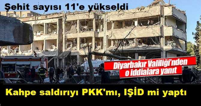 DİYARBAKIR'DA Kİ KAHPE SALDIRIYI PKK'MI, IŞİD Mİ GERÇEKLEŞTİRDİ?