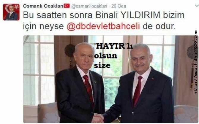 'HAYIR'LI OLSUN..BAHÇELİ ARTIK AKP AİLESİNDE