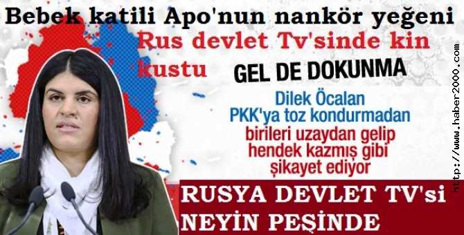 GEL DE DOKUNMA BU ZİLLİYE.. BEBEK KATİLİ APO'NUN NANKÖR YEĞENİ DİLEK, RUSYA DEVLET TV'SİNDE KİNİNİ KUSTU