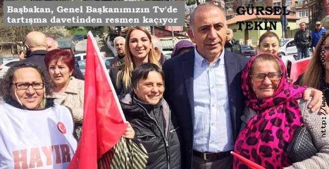 CHP'li GÜRSEL TEKİN'DEN, BAŞBAKANA : 