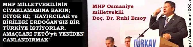 MHP MİLLETVEKİLİ ŞAŞIRDI.. DİYOR Kİ : 