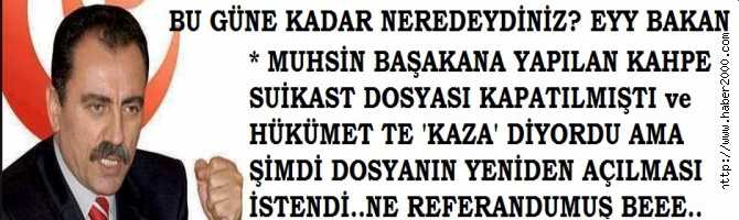 MUHSİN YAZICIOĞLU'nun ŞEHİT EDİLMESİ İLE İLGİLİ HABERİMİZ ÜZERİNE, ADALET BAKANLIĞINDAN 