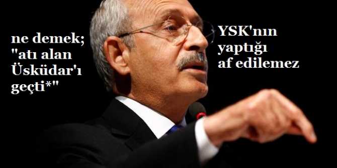 KILIÇDAROĞLU'NDAN, ERDOĞAN'IN; 