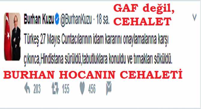 BURHAN HOCA ..BU GAF DEĞİL, CEHALETTİR ..ANLADIK ÜLKÜCÜLERİ KANDIRMAYA ÇALIŞIYORSUNUZ