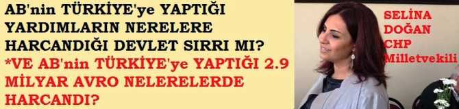 AB'nin, TÜRKİYE'ye YAPTIĞI 2.9 MİLYAR AVRO YARDIM NERELERDE HARCANDI? VE AB TÜRKİYE'ye BU KONUDA NEDEN GÜVEN DUYMUYOR