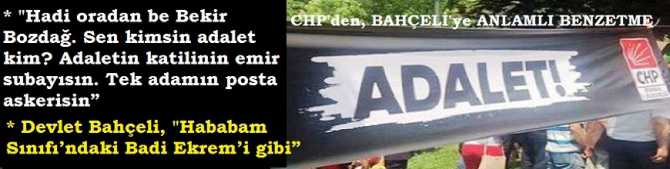 CHP'den, BAHÇELİ'ye : 