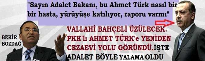 İŞTE ADALET BÖYLE YALAMA OLDU..BAHÇELİ ÜZÜLECEK AMA PKK'lı AHMET TÜRK'e YENİDEN CEZAEVİ YOLU GÖRÜNDÜ