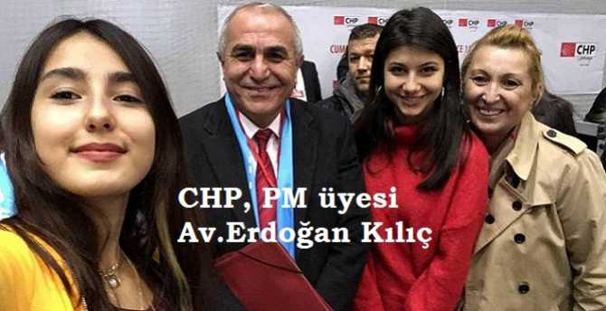 CHP, MERKEZ YÜKSEK DİSİPLİN KURULU ÜYELİĞİNE SEÇİLEN AV. ERDOĞAN KILIÇ : “DERDİM KOLTUK DEĞİL, MEMLEKETİM”