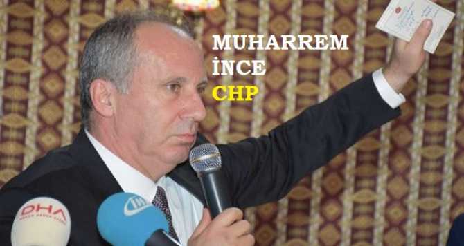 CHP'Lİ MUHARREM İNCE : 
