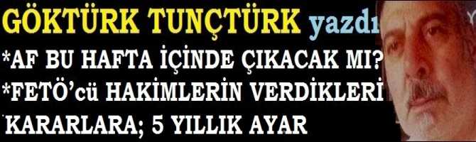 AF BU HAFTA İÇİNDE ÇIKACAK MI? FETÖ’cü HAKİM ve SAVICLARIN VERDİKLERİ KARARLARA 5 YILLIK AYAR