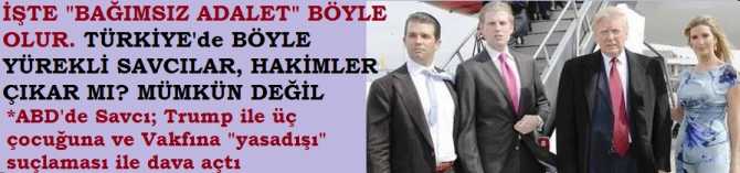 İŞTE; BAĞIMSIZ ADALET BÖYLE OLUR.. TÜRKİYE'de BÖYLE YÜREKLİ SAVCILAR, HAKİMLER ÇIKAR MI? MÜMKÜN DEĞİL. ABD'de SAVCI TRUMP ve ÇOCUKLARINA 