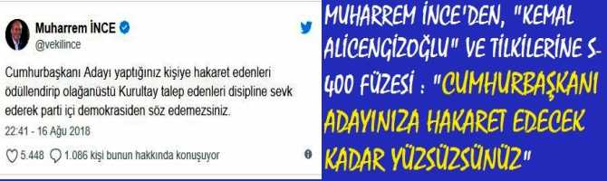 MUHARREM İNCE'den, 