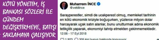 MUHARREM İNCE : 