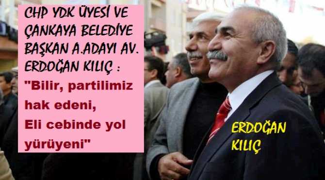 CHP, YDK ÜYESİ VE ÇANKAYA BELEDİYE BAŞKAN ADAY ADAYI AV. ERDOĞAN KILIÇ’TAN, GENEL MERKEZE ŞİİRLİ YEREL SEÇİM MESAJI : “SEÇMENİN KAZANMA UMUDU; HAKİM DENETİMLİ, ÖN SEÇİMDİR”