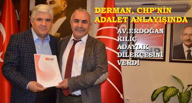 HALKIN ADAYI, ADAYLIK DİLEKÇESİNİ VERDİ. AV. ERDOĞAN KILIÇ, ÇANKAYA BELEDİYE BAŞKANLIĞINA CHP’DEN ADAY 