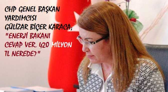 CHP'Lİ GÜLİZAR BİÇER KARACA : 