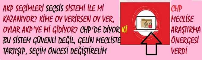 AKP SEÇİMLERİ “SEÇSİS” SİSTEMİ İLE Mİ KAZANIYOR? HANGİ PARTİYE OY VERİRSEN VER, OYLAR; AKP'YE Mİ GİDİYOR? CHP'DE DİYOR Kİ; “BU SİSTEM GÜVENLİ DEĞİL, GELİN MECLİSTE TARTIŞIP, SEÇİM ÖNCESİ DEĞİŞTİRELİM”