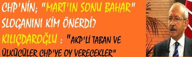 CHP'NİN; 