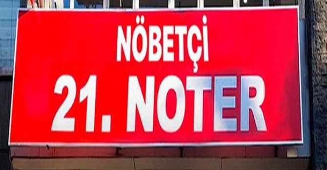 DİKKAT .. Cumartesi ve Pazar günleri Nöbetçi NOTER uygulaması başladı.. İşte bugün ve yarın Nöbetçi Noterler