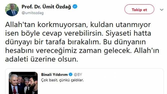 Ümit Özdağ'dan; 