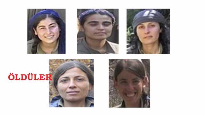 PPK'lı terörist kızlar öldürüldü