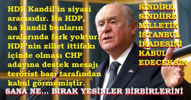 Evet Devlet bahçeli .. İstanbul'da Demokrasi verildi ama sen bu dersi ne görmek, ne de almak istemiyorsun ve hala kin kusuyorsun